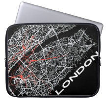 Bolsas de laptop mapeadas de Londres