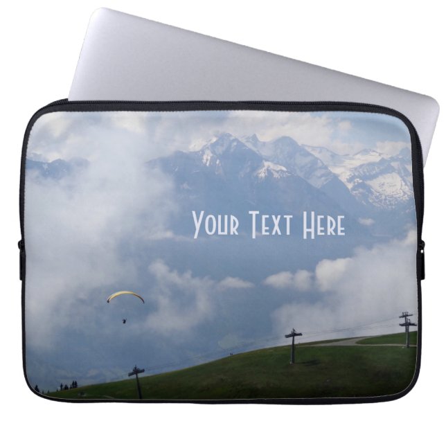 Capa Para Notebook Bolsas de laptop personalizadas de Alpes Austríaco (Frente)