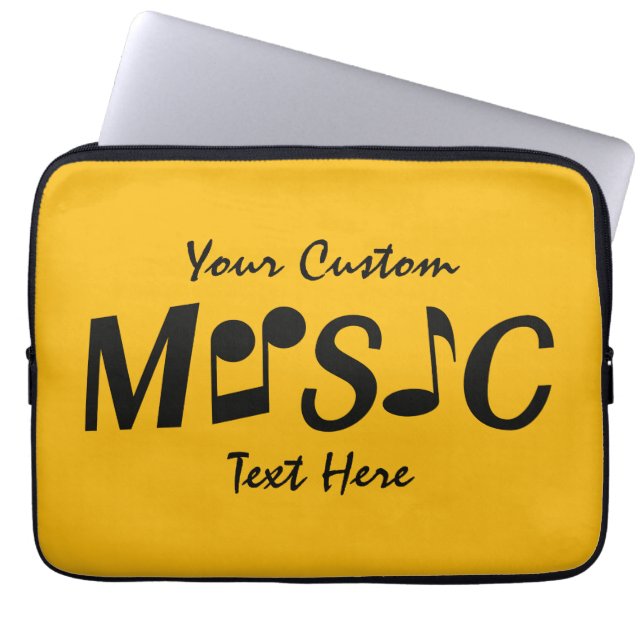 Capa Para Notebook BOLSAS DE LAPTOP personalizadas de MÚSICA (Frente)