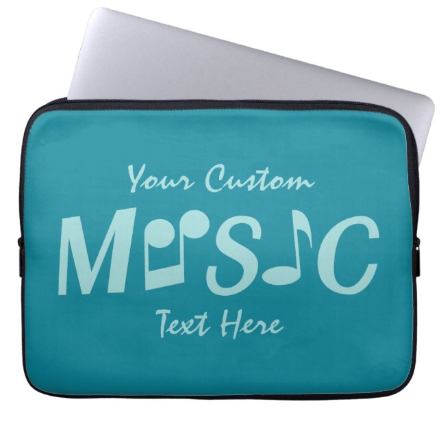 Capa Para Notebook BOLSAS DE LAPTOP personalizadas de MÚSICA (Frente)