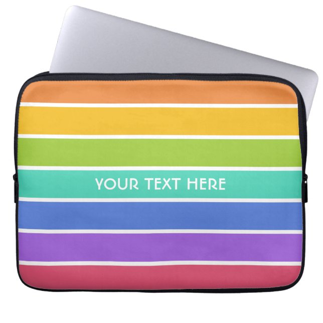 Capa Para Notebook Bolsas de laptop personalizadas do Rainbow Colour (Frente)