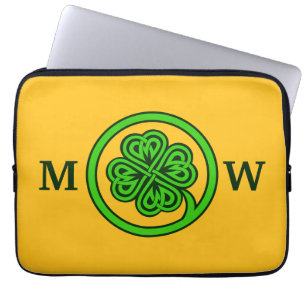 Capa Para Notebook Bolsas de laptop personalizadas Tribal Shamrock