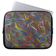 Bolsas de laptop "quadrados" abstrato modernas