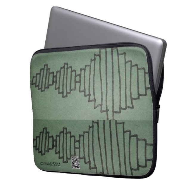 CAPA PARA NOTEBOOK BOLSAS DE LAPTOP WAVE DE SOM (Frente Esquerda)