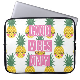Capa Para Notebook Bom Padrão de Verão de Abacaxi em Vibes