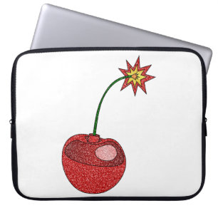 Capa Para Notebook Bomba de Cherry com brilho