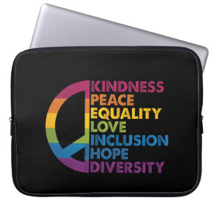 Capa Para Notebook Bondade Paz Igualdade Amor Inclusão Esperança Dive