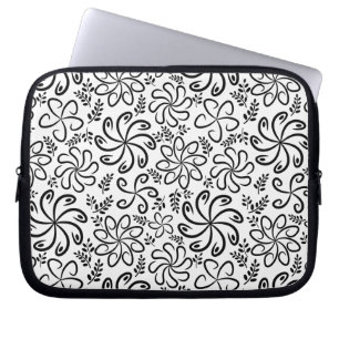 Capa Para Notebook Bonita Bolsa de laptop branca e negra