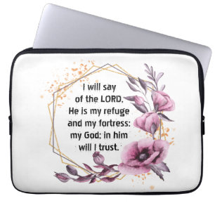 Capa Para Notebook Bonita bolsa de laptop Psalm 91