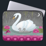 Capa Para Notebook Bonita Bolsa de laptop Swan<br><div class="desc">uma bela bolsa de laptop de cisne</div>