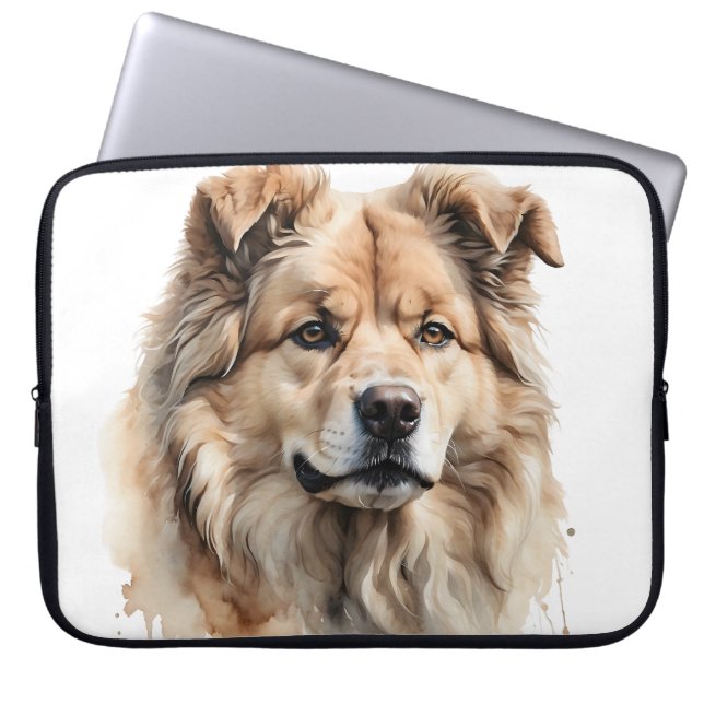CAPA PARA NOTEBOOK BONITA FLUXFY CAUCASIAN SHEPHERD DOG (Frente)