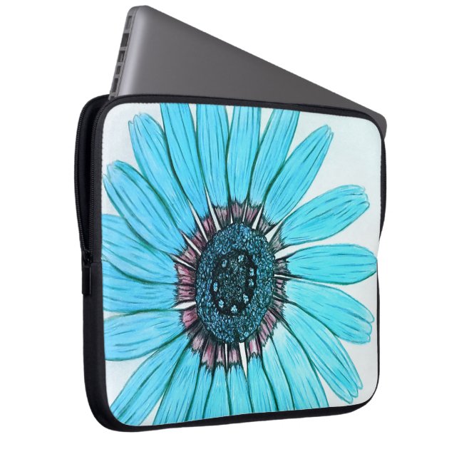 Capa Para Notebook Bonita mão esboçada design de Flor (Frente Esquerda)