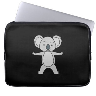 Capa Para Notebook Bonitinho Koala Com Sorriso Em Pé