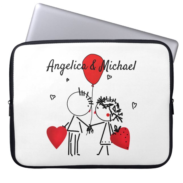 Capa Para Notebook Bonito, Beijo, casamento (Frente)