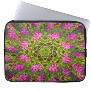 Capa Para Notebook Bonito espiral do Phlox rosa...
