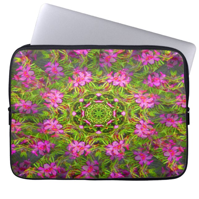 Capa Para Notebook Bonito espiral do Phlox rosa... (Frente)