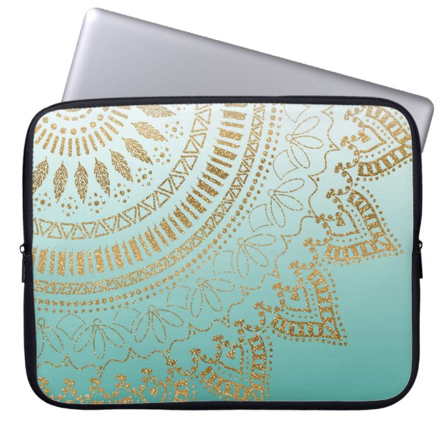 Capa Para Notebook Bonito mandala tribal elegante design (Frente)