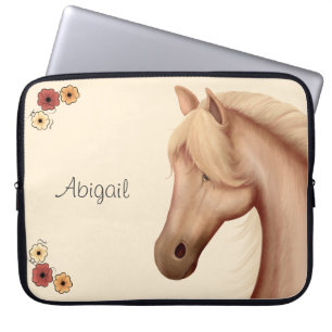 Capa Para Notebook Bonito Palomino Pony em Flores