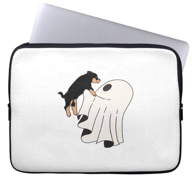 Capa Para Notebook Boo Cachorro das Bruxas Spooky (Frente)