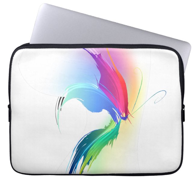 Capa Para Notebook Borboleta abstrato Paint Splatter (Frente)