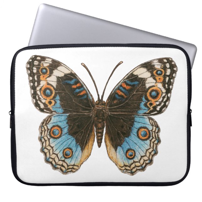 Capa Para Notebook Borboleta Azul Pansy (Frente)