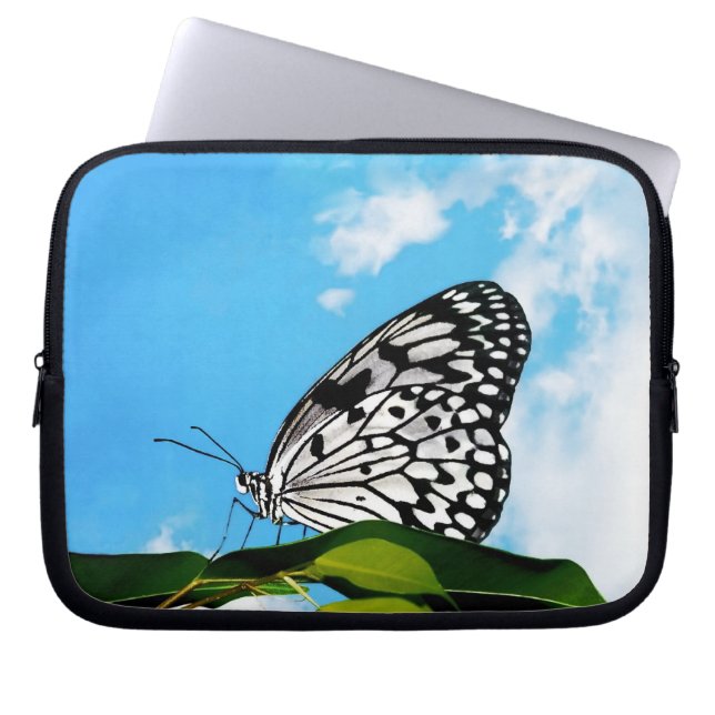 Capa Para Notebook Borboleta & Céu (Frente)