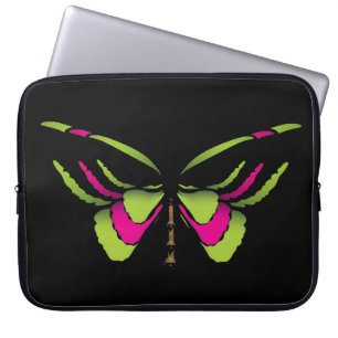 Capa Para Notebook Borboleta de néon