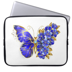 Capa Para Notebook Borboleta Flor Sapphire