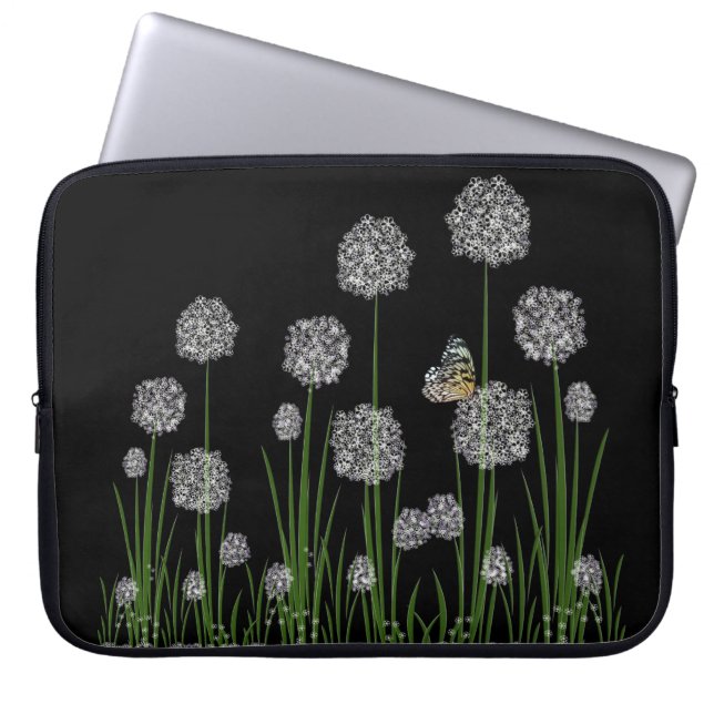 Capa Para Notebook Borboleta Na Bolsa de laptop Dandelions (Frente)