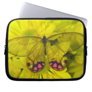 Capa Para Notebook Borboleta no Amarelo