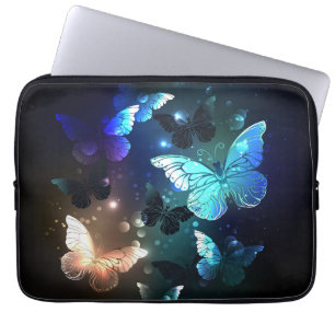 Capa Para Notebook Borboleta Noturna Flutuante