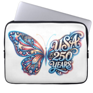 Capa Para Notebook Borboleta para o 250º aniversário dos EUA
