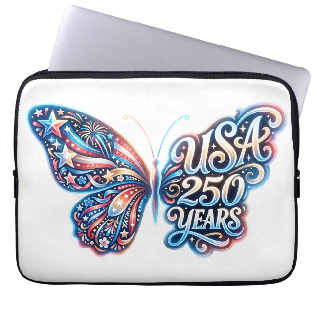 Capa Para Notebook Borboleta para o 250º aniversário dos EUA (Frente)