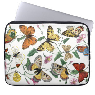 Capa Para Notebook Borboleta Vintage e pintura de Mata