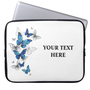 Capa Para Notebook Borboletas Azuis Morpho