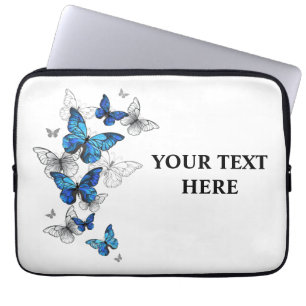 Capa Para Notebook Borboletas Azuis Morpho