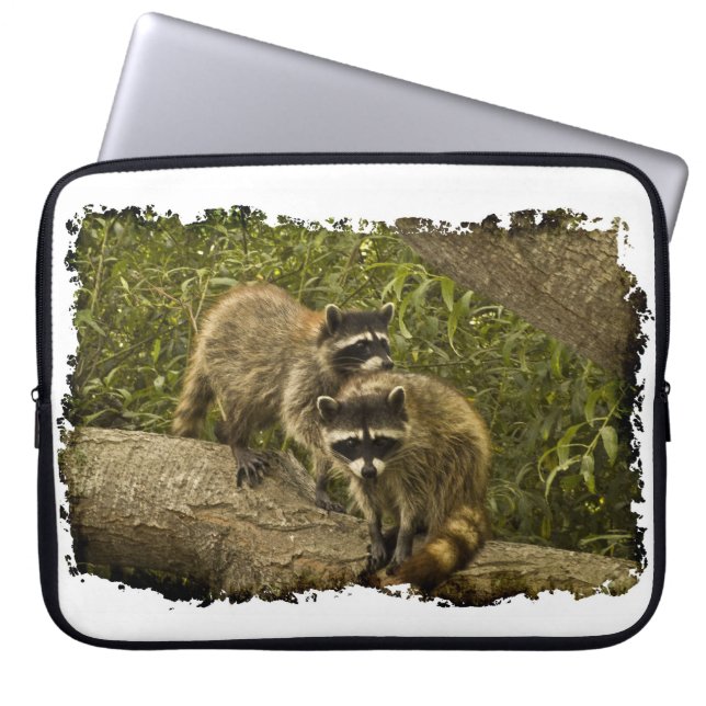 Capa Para Notebook Borda Branca dos Raccolons (Frente)