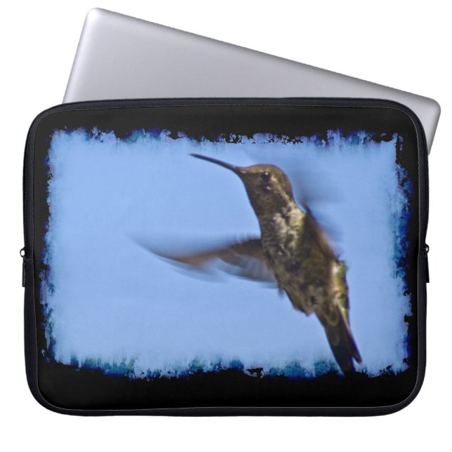 Capa Para Notebook Borda Preta do Hummingbird (Frente)