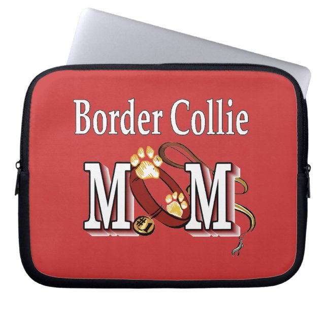 Capa Para Notebook Border Collie Dog MOM (Frente)