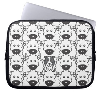 Capa Para Notebook Border collie nos carneiros
