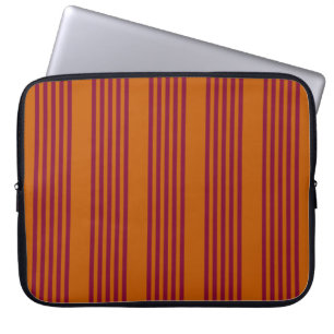 Capa Para Notebook Borgonha vermelha e laranja queimada, 5 trilhas.
