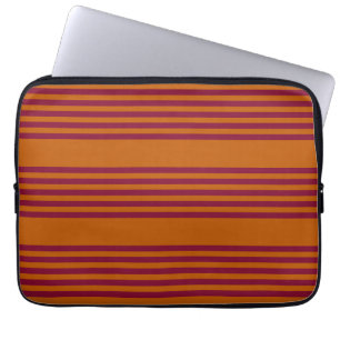 Capa Para Notebook Borgonha vermelha e laranja queimada, 5 trilhas.