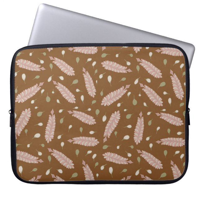 Capa Para Notebook Botanical Bloom Pens – Elegant Floral Laptop Sleev (Frente)