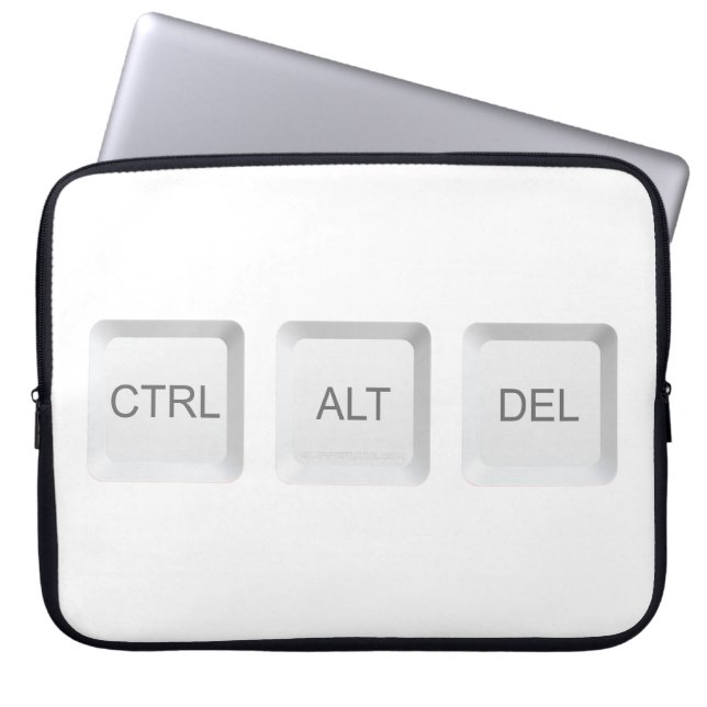 Capa Para Notebook botão de teclado de computador CTRL ALT DEL do Sli (Frente)