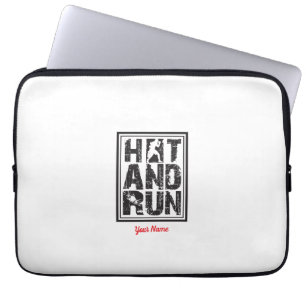 Capa Para Notebook Boxeador Silhueta Hit And Run Tipografia Esportes