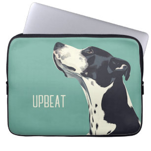 Capa Para Notebook Boxer preto e branco