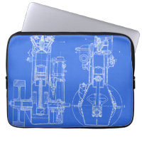 BRANCO AZUL DE DESENHO MECÂNICO FAB