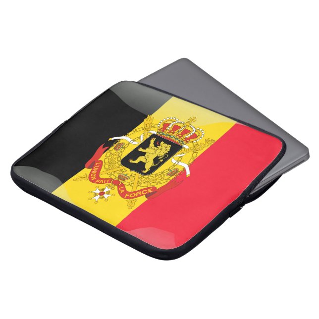 Capa Para Notebook Brasão belga (Frente Topo)