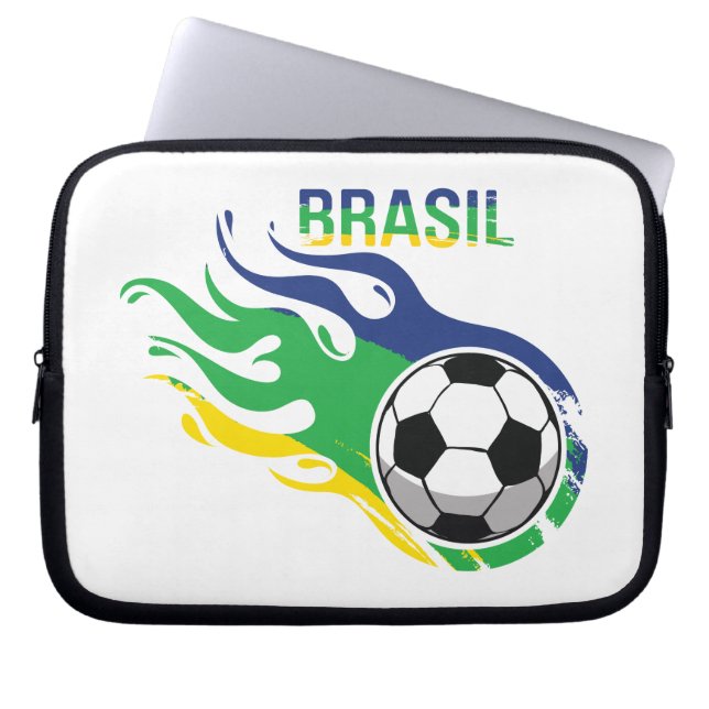 Capa Para Notebook Brasil legal Futebol (Frente)