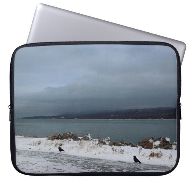 Capa Para Notebook Braving a tempestade junto (Frente)